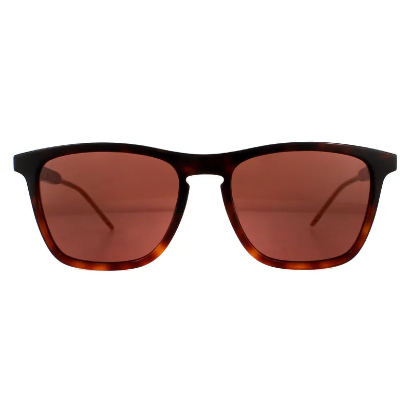 Rectangle Havana Brown Sunglasses - Gucci