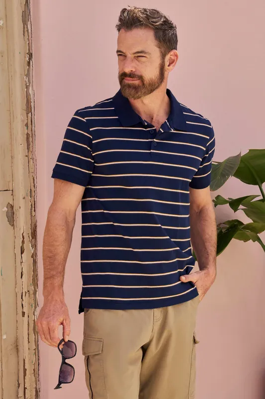 Wren' Casual Summer Stripe Jersey Polo Shirt - Mountain Warehouse