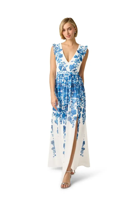 Floral Border Gown - Adrianna Papell