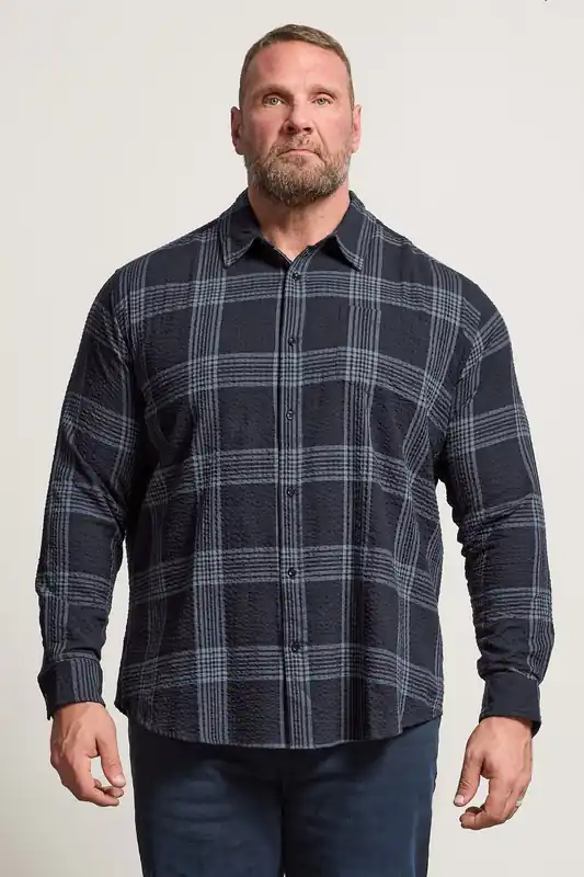 Textured Checked Shirt - BadRhino