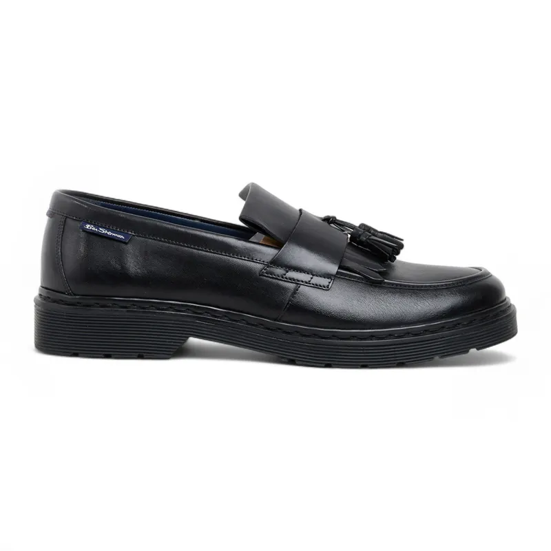 Ben Sherman Leather Tassel Loafer Shoes - Dudley