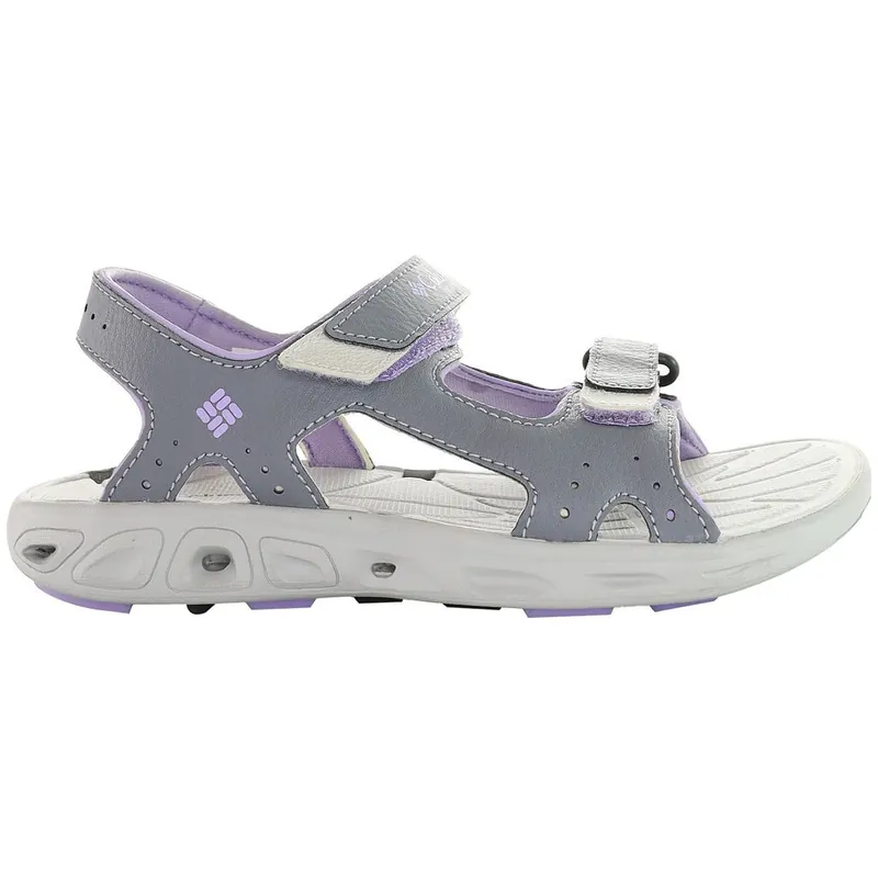Grey Smooth Leather Sandals - Columbia