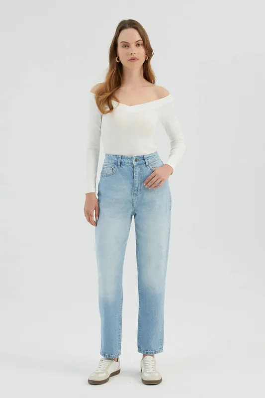 V Neck Long Sleeve Basic Top - Hiccup