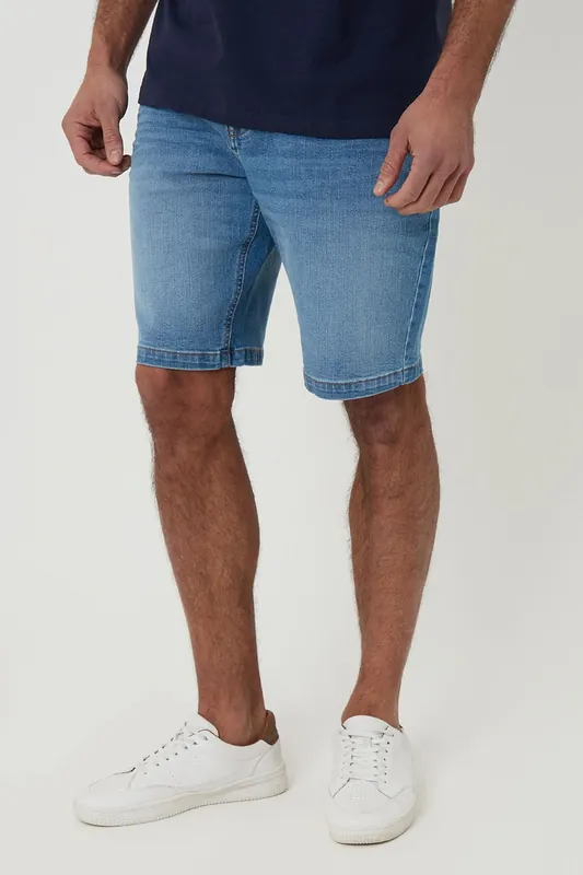 Turn Up Denim Shorts - Threadbare