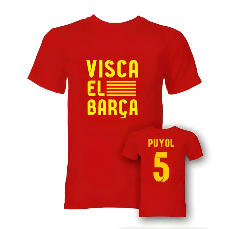 Mens Carlos Puyol Visca El Barca Hero T-Shirt