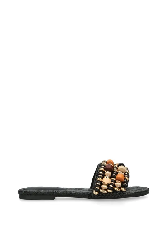 Marika Black' Fabric Sandals - STEVE MADDEN