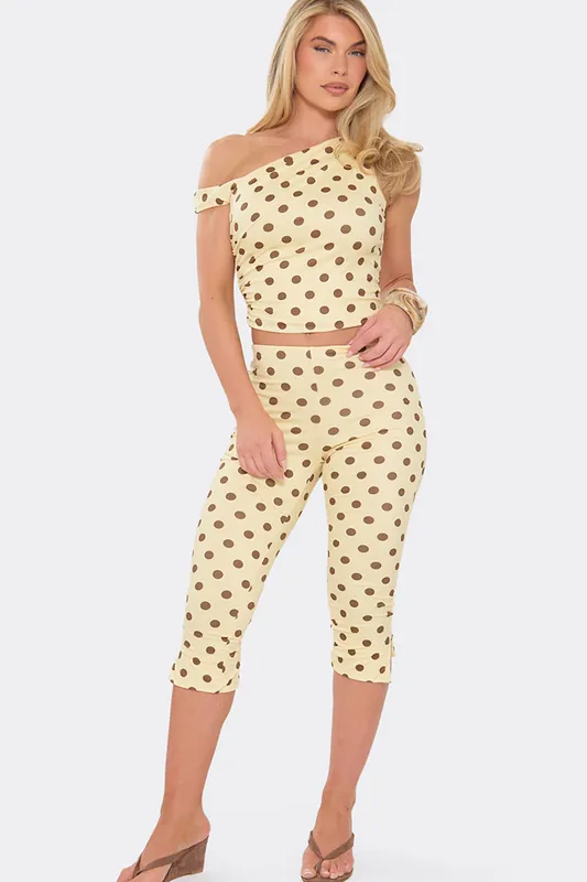Polka Dot Capri Trousers - EGO