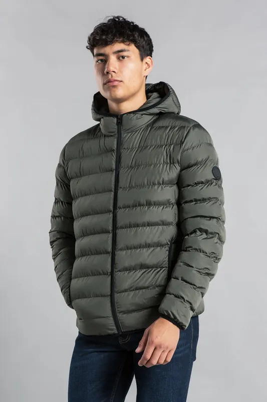 Padded Hooded Jacket with Full Zip - Tokyo Laundry