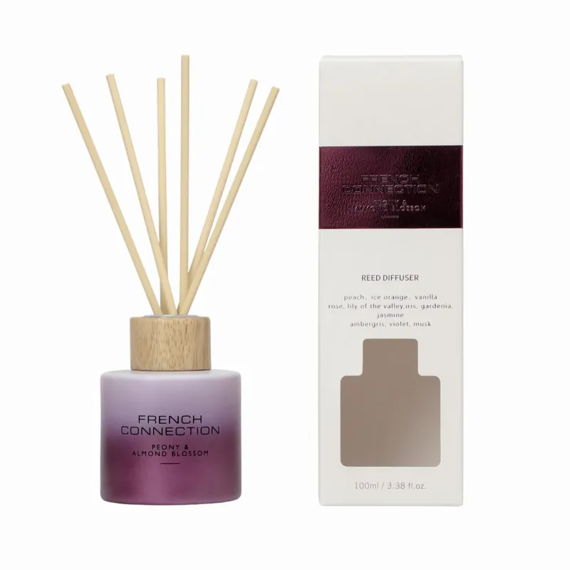 Peony & Almond Blossom Reed Diffuser 100ML Ombre Design - French Connection