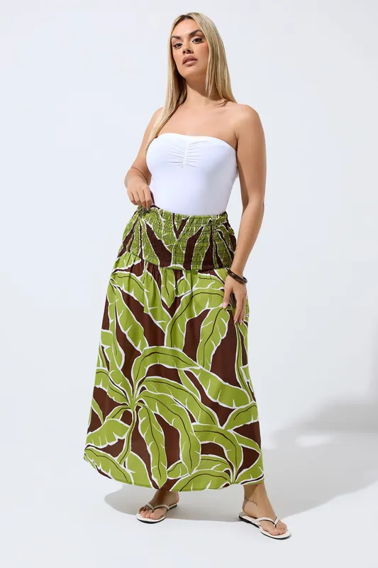 Palm Leaf Maxi Skirt - Yours
