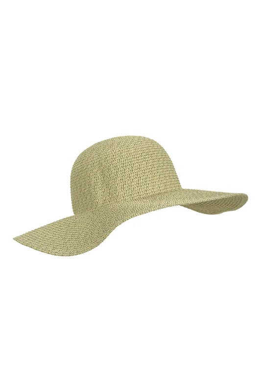 'Lily' Lightweight Quick Wicking Wide Brim Paper Straw Floppy Hat - Mountain Warehouse