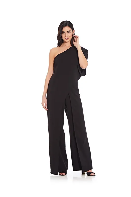 One Shoulder Jumpsuit - Adrianna Papell