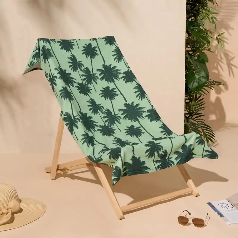 Palm Beach Bath Towel Microfibre Absorbent Quick Dry Holiday Travel Summer Swim - OHS