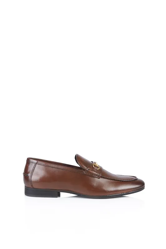 Richmond Leather Mens Trim Loafers - Silver Street London