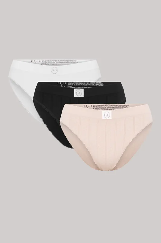 3 Pack Seamless Briefs - ELLE