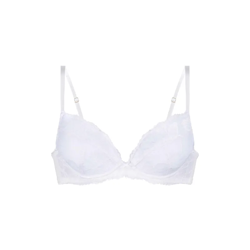 Perfect Lace White Plunge - Dorina
