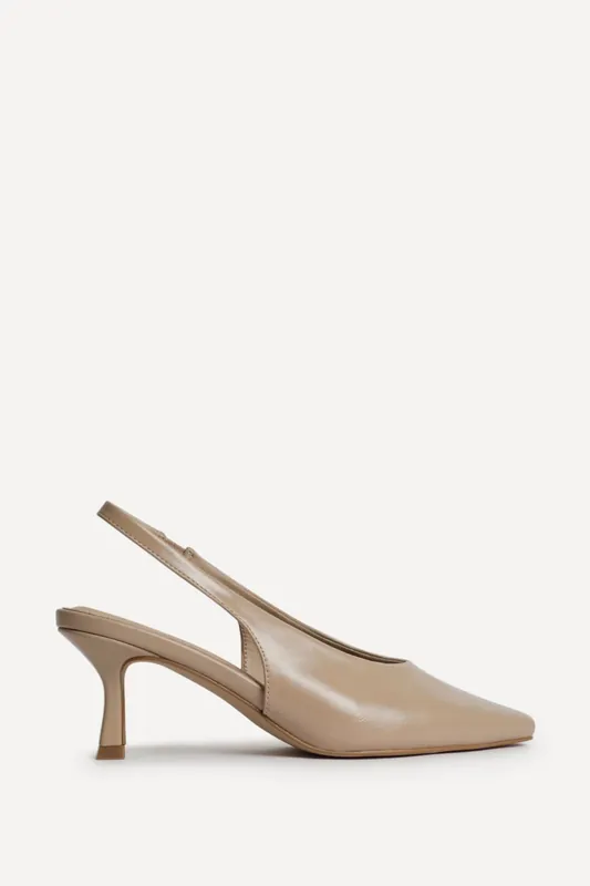 Method Nude Square Toe Court Heels - Linzi