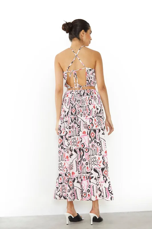Shirred Maxi Skirt - Shnoo
