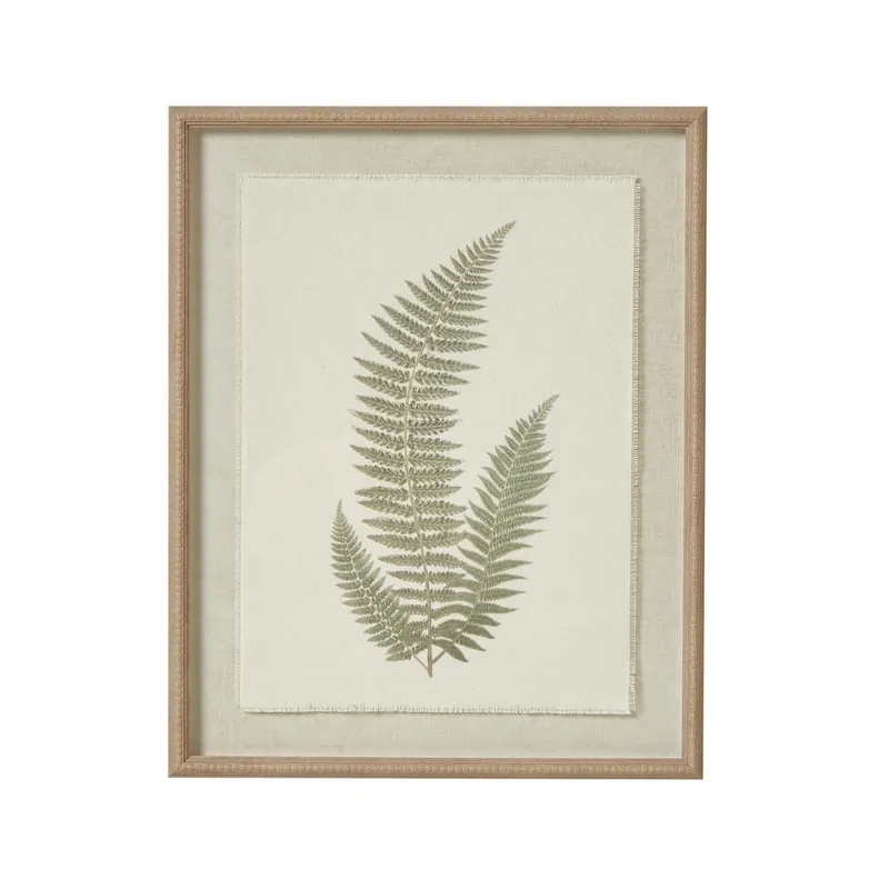 Textured Fern Texture Torn Paper Framed Art Print - Hill Interiors