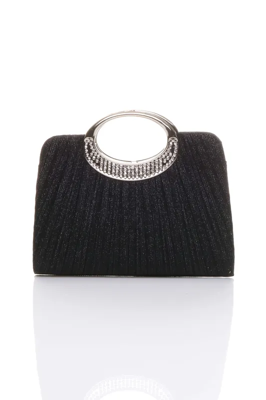 Evening Diamante Glitter Clutch Bag - AJVANI