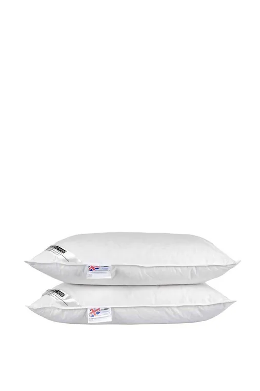 White Duck Feather and Down Pillow Pair - Homescapes