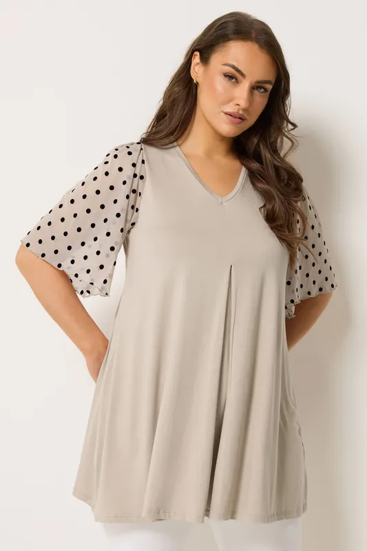 Polka Dot Sleeve Top - Yours