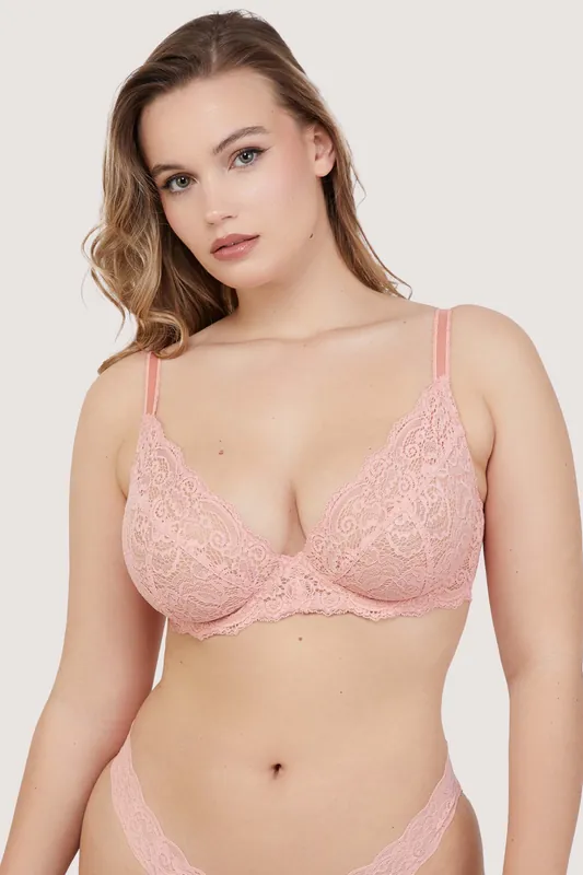 Ariana Coral Everyday Comfort 'Lace Bra' - Wolf & Whistle
