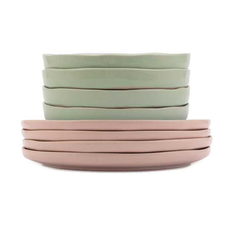 Set of 8 Big Love Plate and Bowls - Jamie Oliver