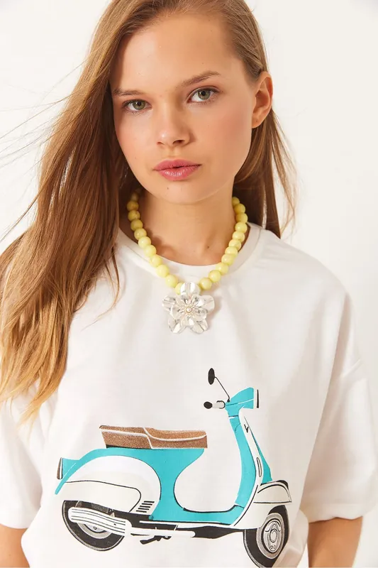 Crew Neck Printed T-Shirt