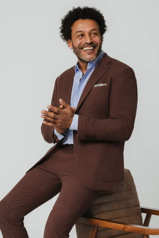 Mocha Linen Suit Jacket - Dobell