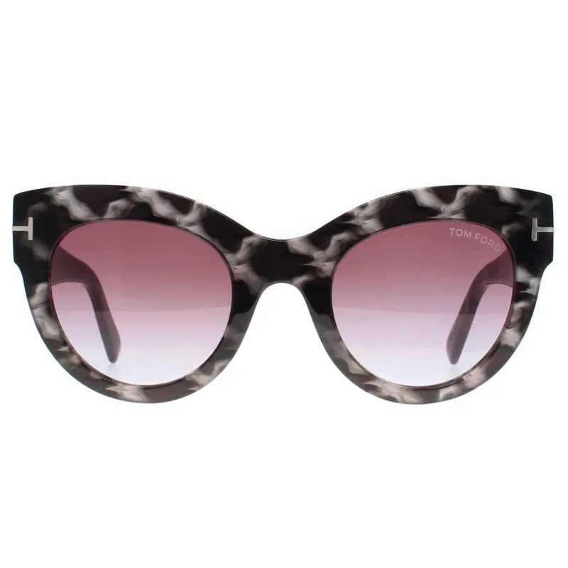 Cat Eye Havana Marble Violet Gradient Lucilla FT1063 - Tom Ford