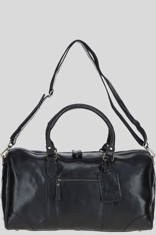 Vintage Real Leather Weekend Duffel Bag - Ashwood Leather