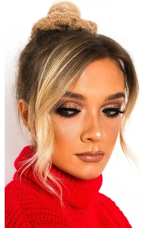 Ola Teddy Style Hair Scrunchie - IKRUSH