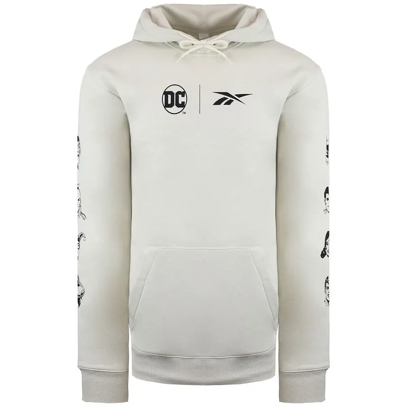 DC Logo Off White Hoodie - Reebok