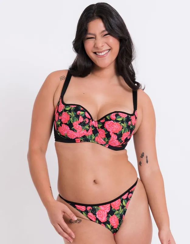 Boost in Bloom Padded Balcony Bra Lingerie - Curvy Kate