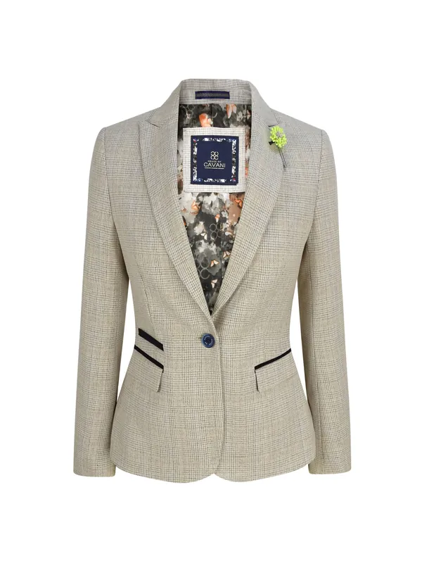 Women's Tweed Herringbone Jacket Peaky Blinders - Infinity Leather