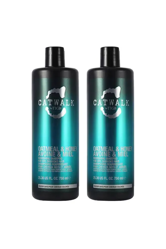 Oatmeal & Honey Nourish 'Shampoo' for Damaged Hair 750ml 2pk - Tigi
