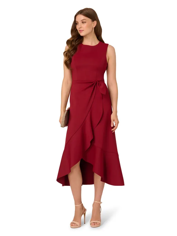 Sleeveless Scuba Midi Dress - Adrianna Papell