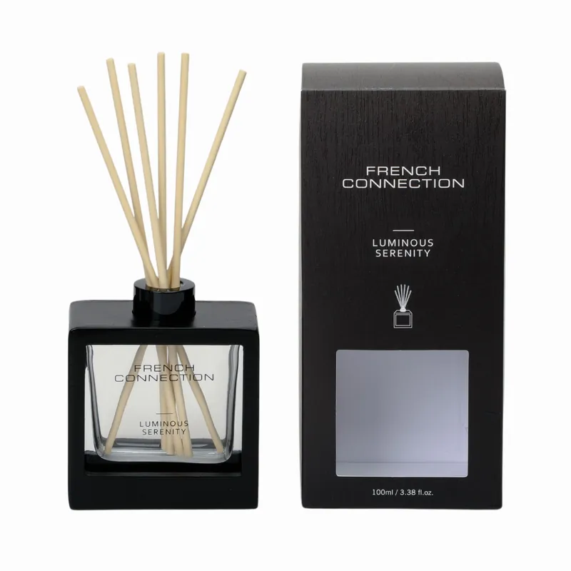 Luminous Serenity Reed Diffuser 100ml Black Wooden Surround - French Connection