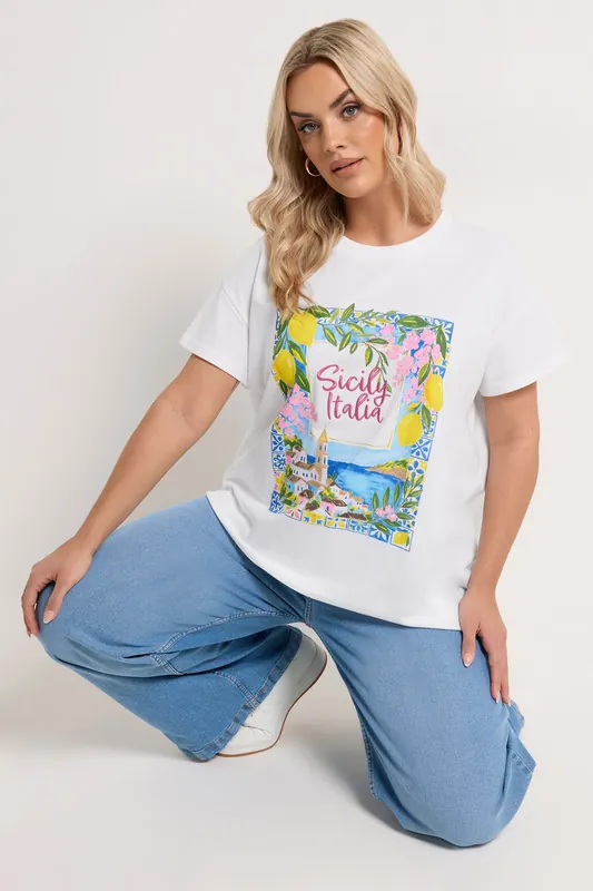 Sicily Italia' Graphic T-Shirt