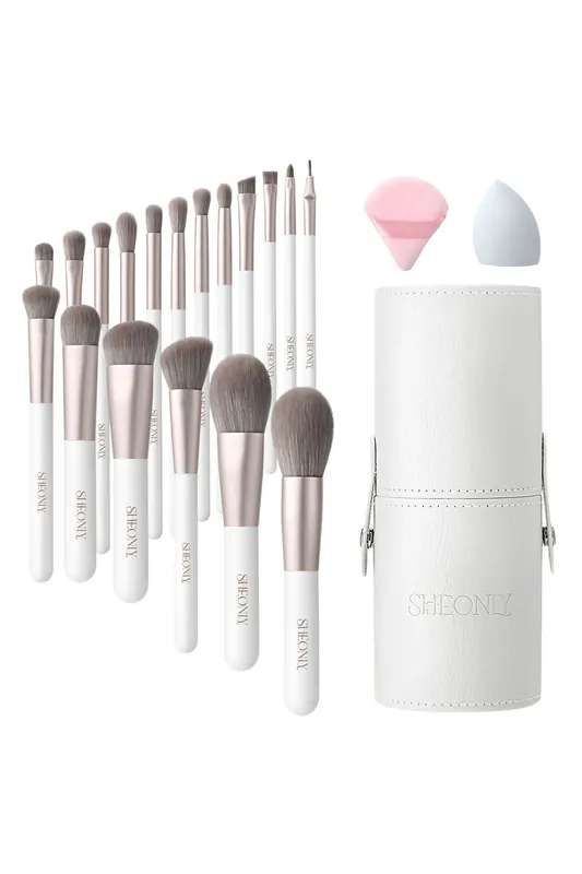 18 Pcs Set Professional Makeup Brush Set with Makeup Tool - SHEONLY