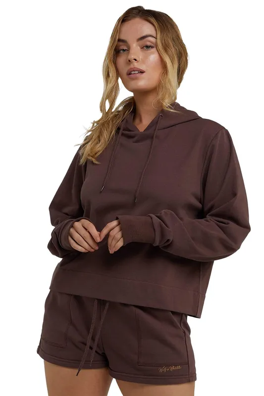 Brown Hooded 'Top' - Wolf & Whistle