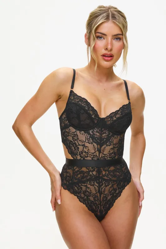 Hold Me Tight Lace Lingerie Body - Ann Summers