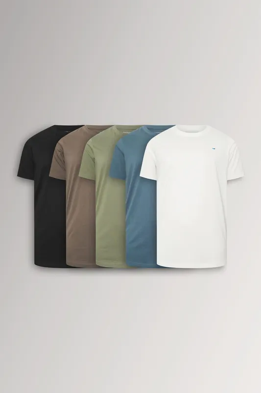 5 Pack Extra Long T-Shirts