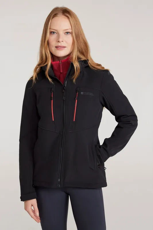 ’Genesis’ Water Resistant Windproof Softshell Tailored Fit Jacket - Mountain Warehouse
