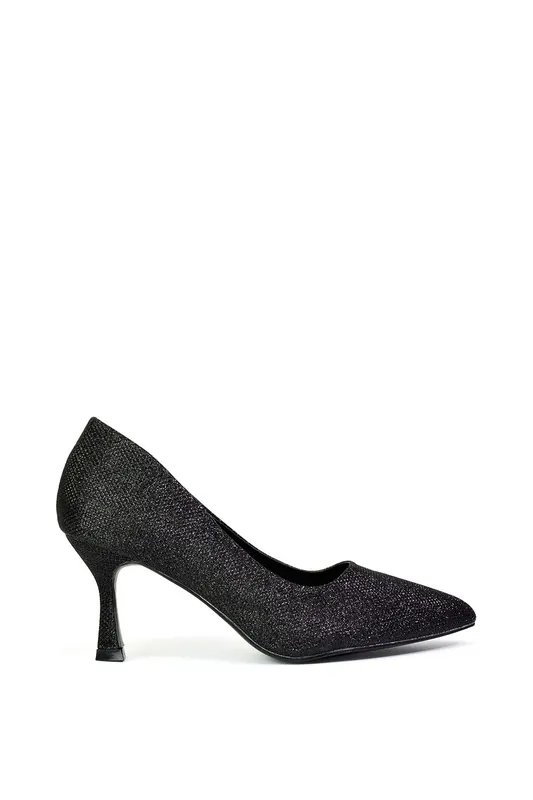 Romi' Pointed Toe Court Shoes Mid Stiletto Heels - XY London