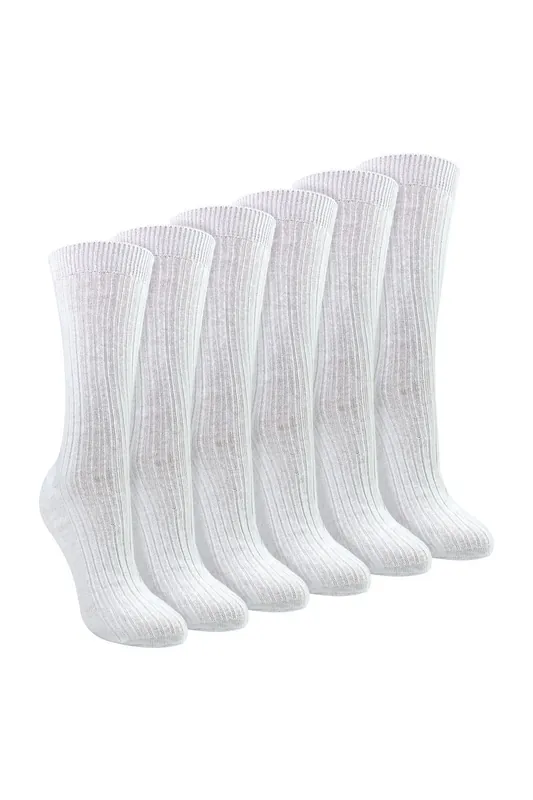 6 Pack 100% Cotton Breathable Soft Socks - Sock Snob