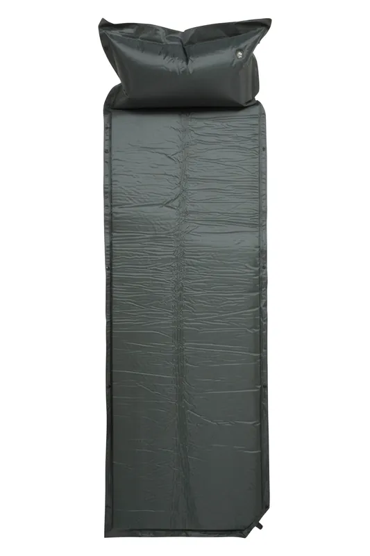 Camping Backpacking Self Inflating Mat with Pillow - Mountain Warehouse