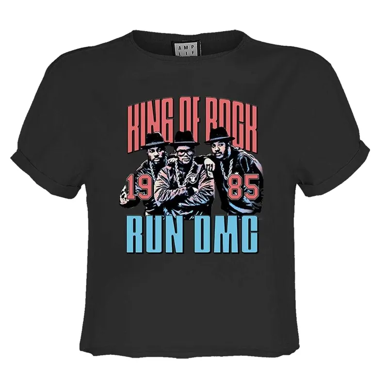King Of Rock Run DMC Crop Top - Amplified