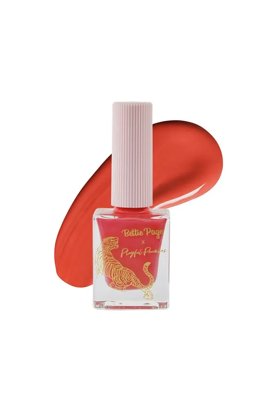 Bettie Page Bright Red Long Lasting Nail Polish - Bettie Page Lingerie